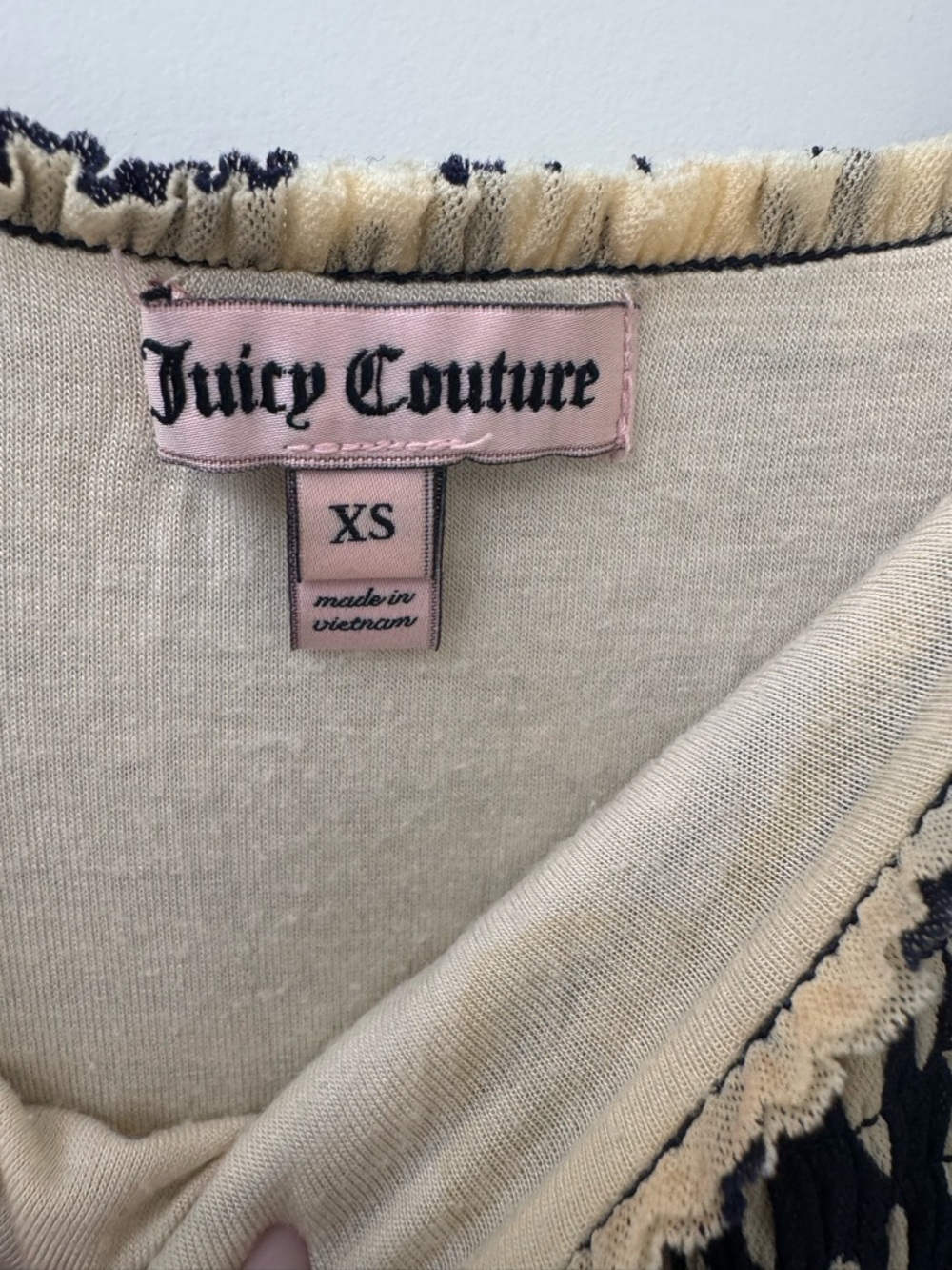 Juicy Couture Navy, Cream & Red Patterned Sundress - Picture 3 of 3